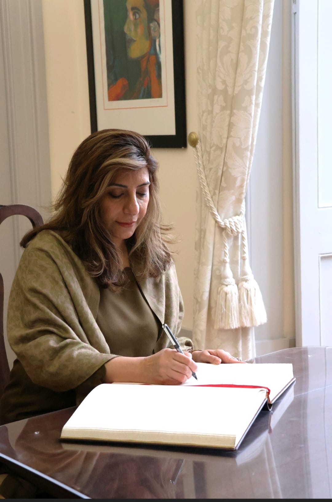 Visitors' Book Signing