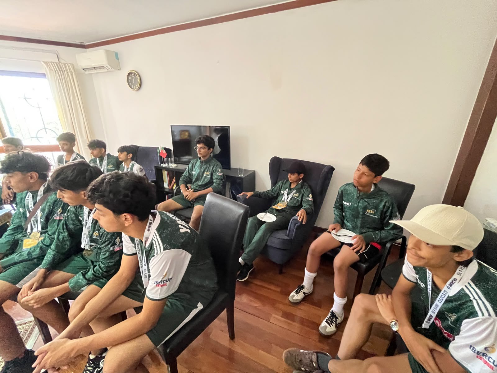 Ambassador Aisha Farooqi with IberCup 2026 participants