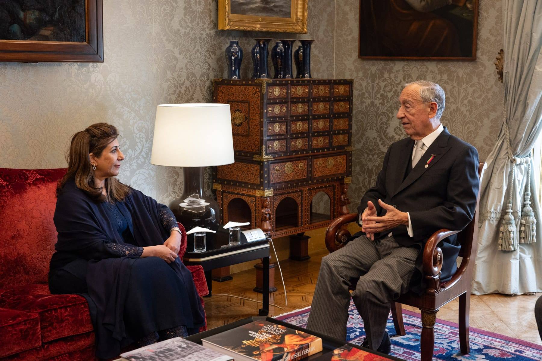 Ambassador Aisha Farooqui presenting credentials